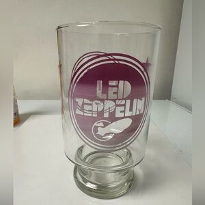 Vintage Led Zeppelin 70's Tour Glass Robert Plant Jimmy Page 32oz